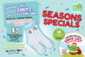 Seasons Specials: Talking Toes x Mr Coconut socks